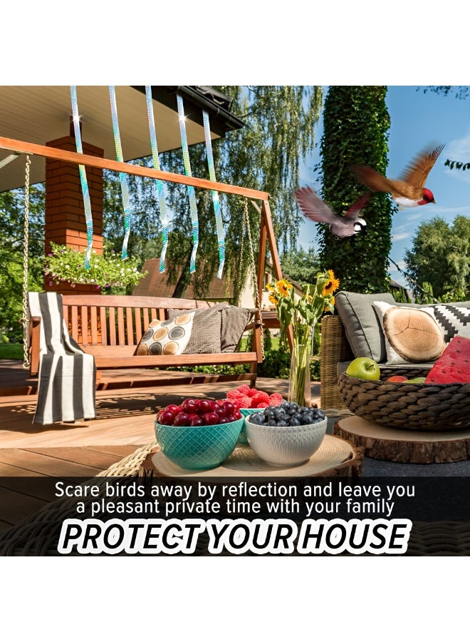 Reflective Bird Repellent Tape 2 Rolls Set 4.8×8000cm – Scare Birds Away for Garden Orchard Farm Outdoor Plants - Image 3